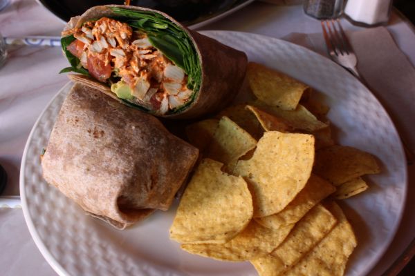 Gypsy Den Chipotle and Avocado Vegan Chicken Wrap