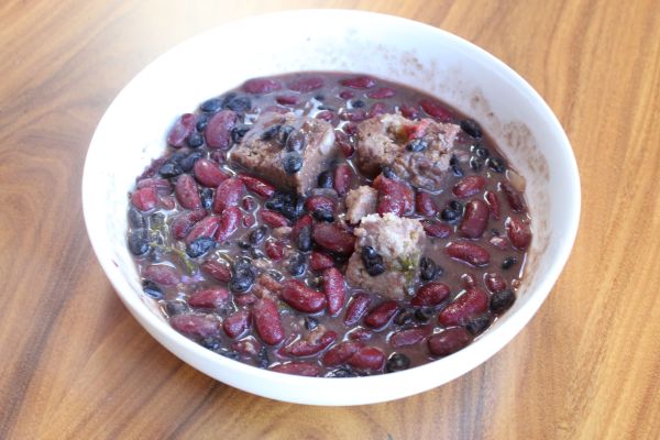 Gobble Green Seitan and Bean Stew