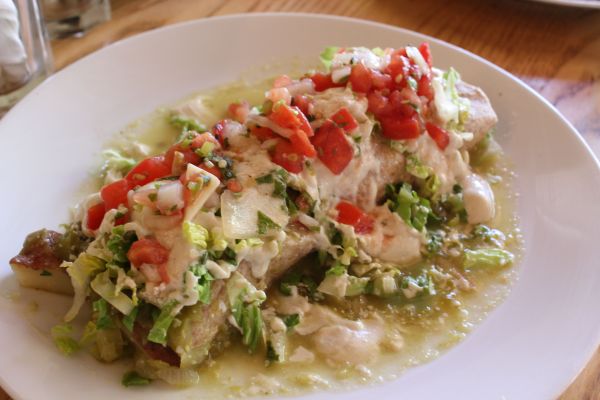 Body Cafe Green Chile Burrito