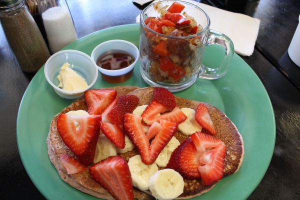 The Secret Spot Vegan Pancake with Fruit