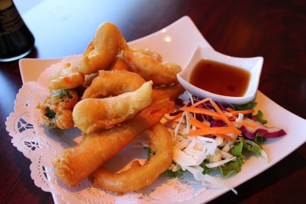 Bright Star Fried Shrimp and Veggies