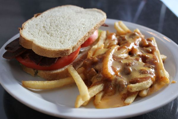 Doomie's BLT with Chili Cheese Fries