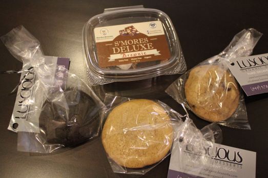Charlies Brownie and Lucious Organic Cookies