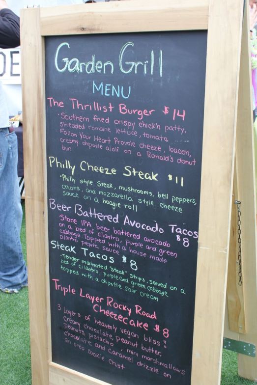 Garden Grill Menu