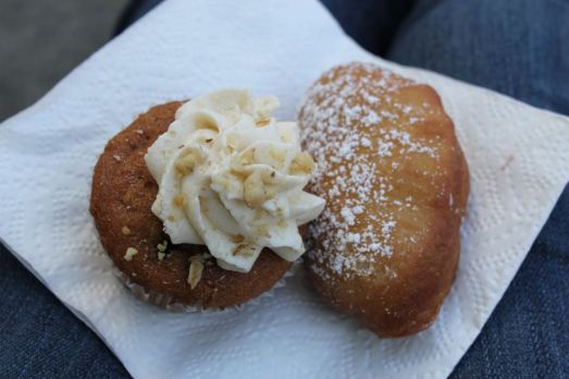 Ridiculous Baking Co Apple Strudel Cupcake and Berliner