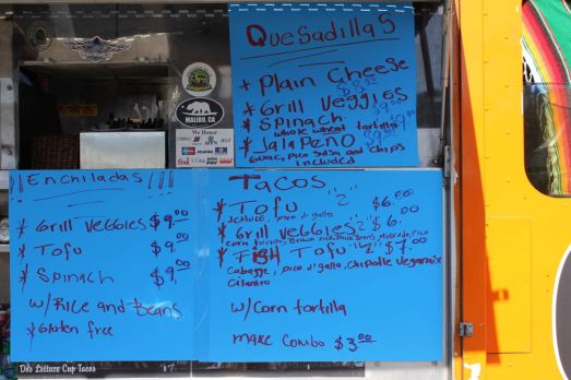 Sabores de Mexico Menu