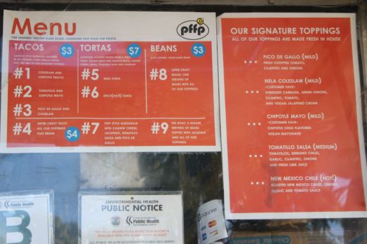 Plant Food for People Menu